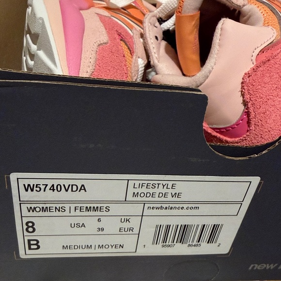 Women’s Pink & Orange Fashion Sneakers - Picture 3 of 3